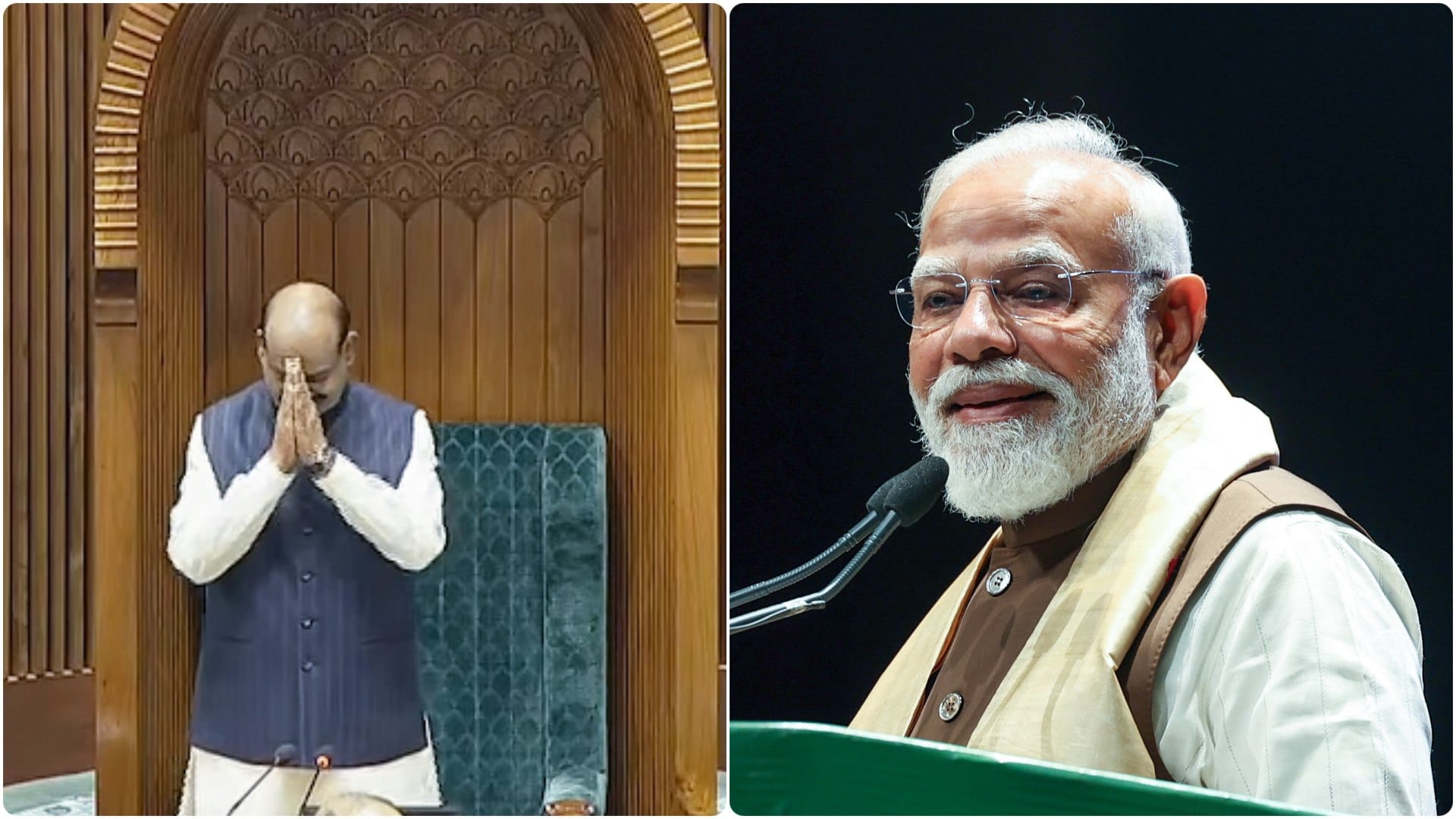 ओम बिरला, प्रधानमंत्री मोदी