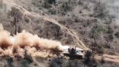 Jhansi: UAS drones showcase military prowess, war drills underway at Babina firing range under Amogha Jwala