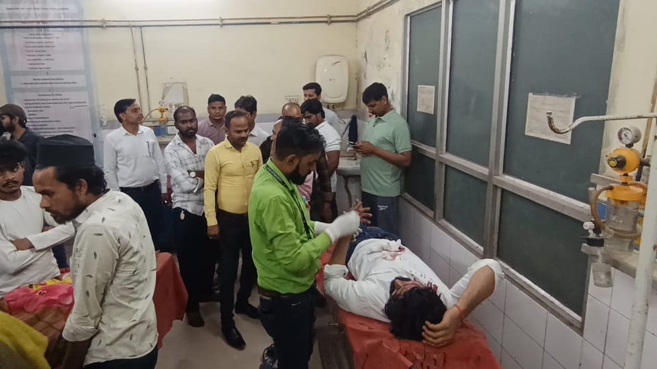 घटना में घायल युवक।
