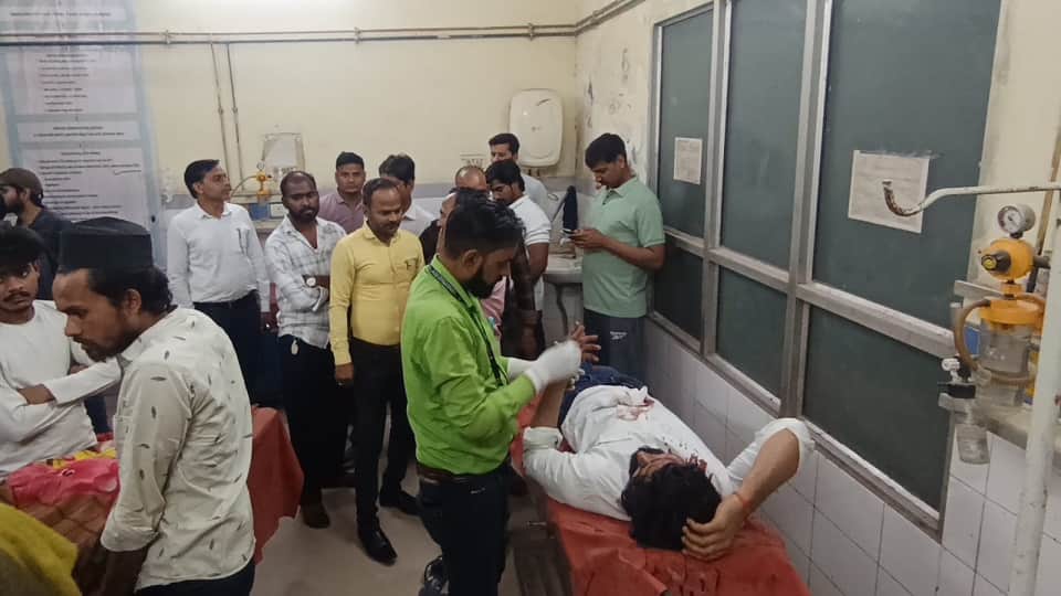 घटना में घायल युवक।