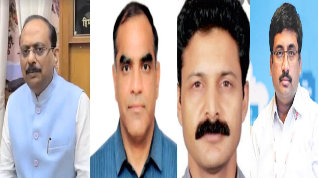 आईएएस अधिकारी संजय गुप्ता, केके पंत, देवेश कुमार व आरडी नजीम।