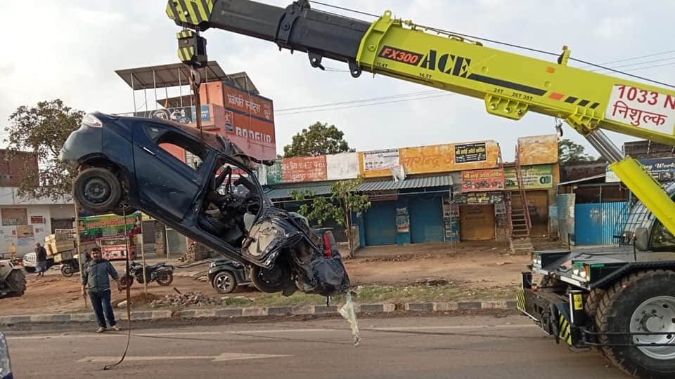 Moradabad: Car Blown to Smithereens in Massive Explosion; Four Residents of Haldwani Perish