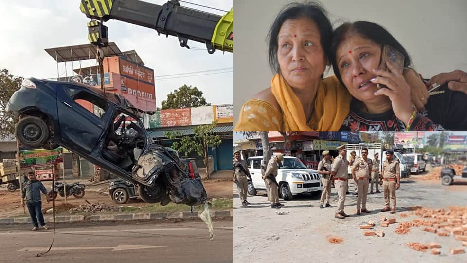 Moradabad: Car Blown to Smithereens in Massive Explosion; Four Residents of Haldwani Perish