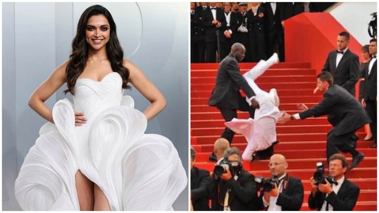 Deepika padukone in oscar awards ceremony did Timothée Chalamet fall on the Oscars 2026 stairs?