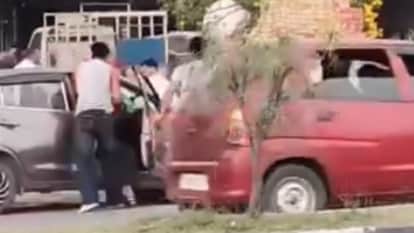 Lawlessness in Pathankot Car Drivers Attacked