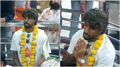Tilak Verma offers prayers at Shri Mahakaleshwar Jyotirlinga Temple