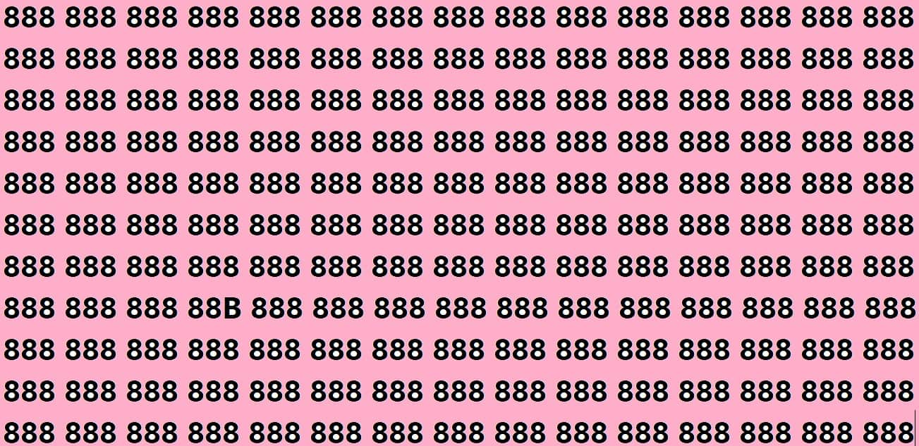 Brain Teaser Game Can You Find Hidden 88B In 12 Second Look At This Optical Illusion Image