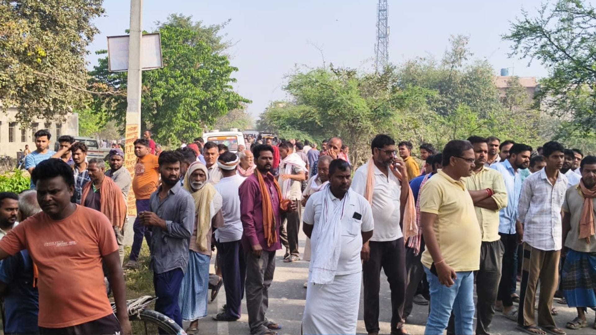 Fire breaks out in two-story house mother and son died from burns husband injured in ballia