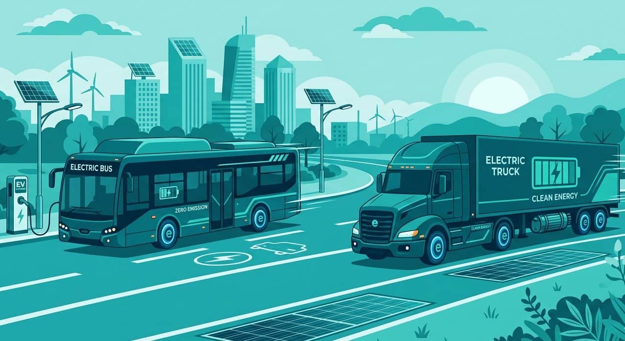 इलेक्ट्रिक बस और ट्रक