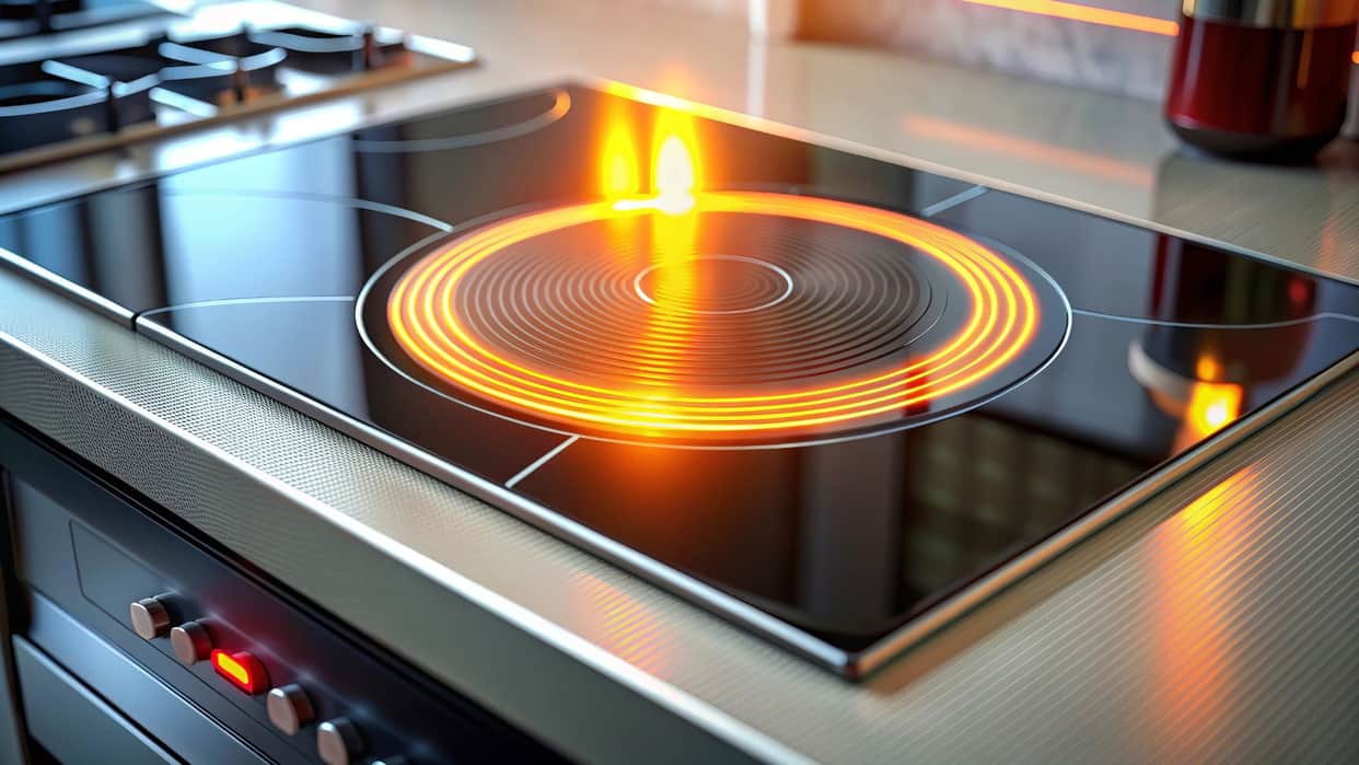 why induction stove takes less time to cook food than infrared reasons