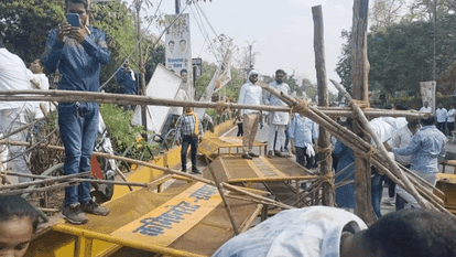 Chhattisgarh Congress staged gherao of Legislative Assembly today