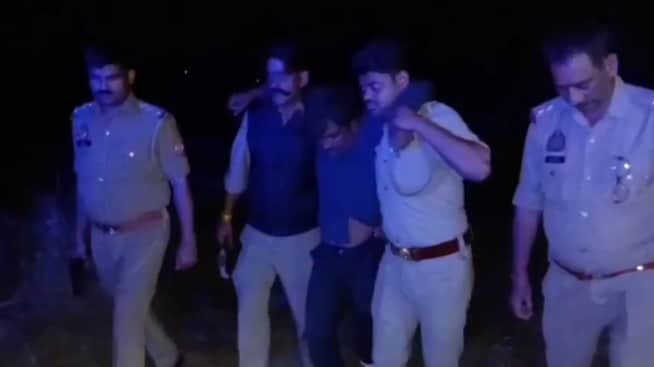 पुलिस की गिरफ्त में आरोपी