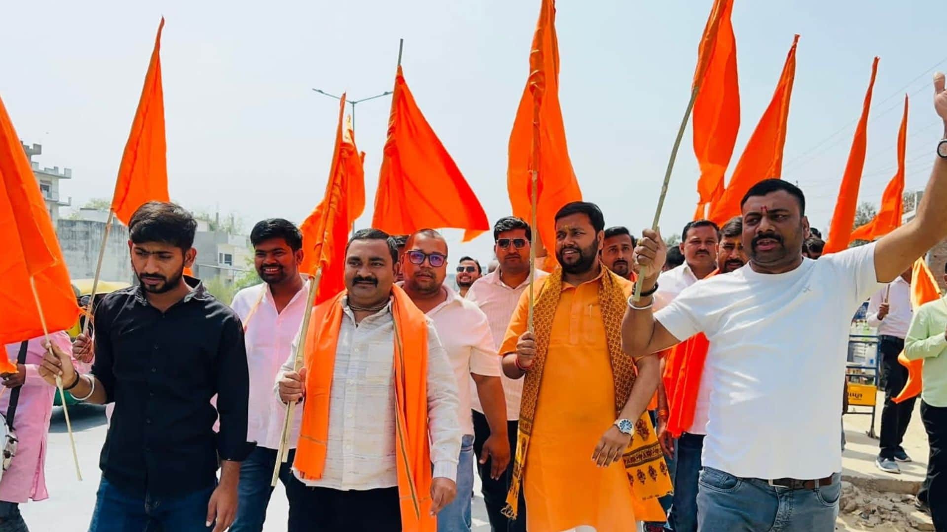 नवसंवत्सर के उपलक्ष्य में निकला जुलूस