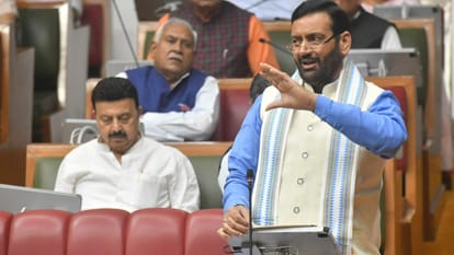 Haryana Assembly Budget Session Uproar Over Rajya Sabha Election nayab saini bhupendra hooda