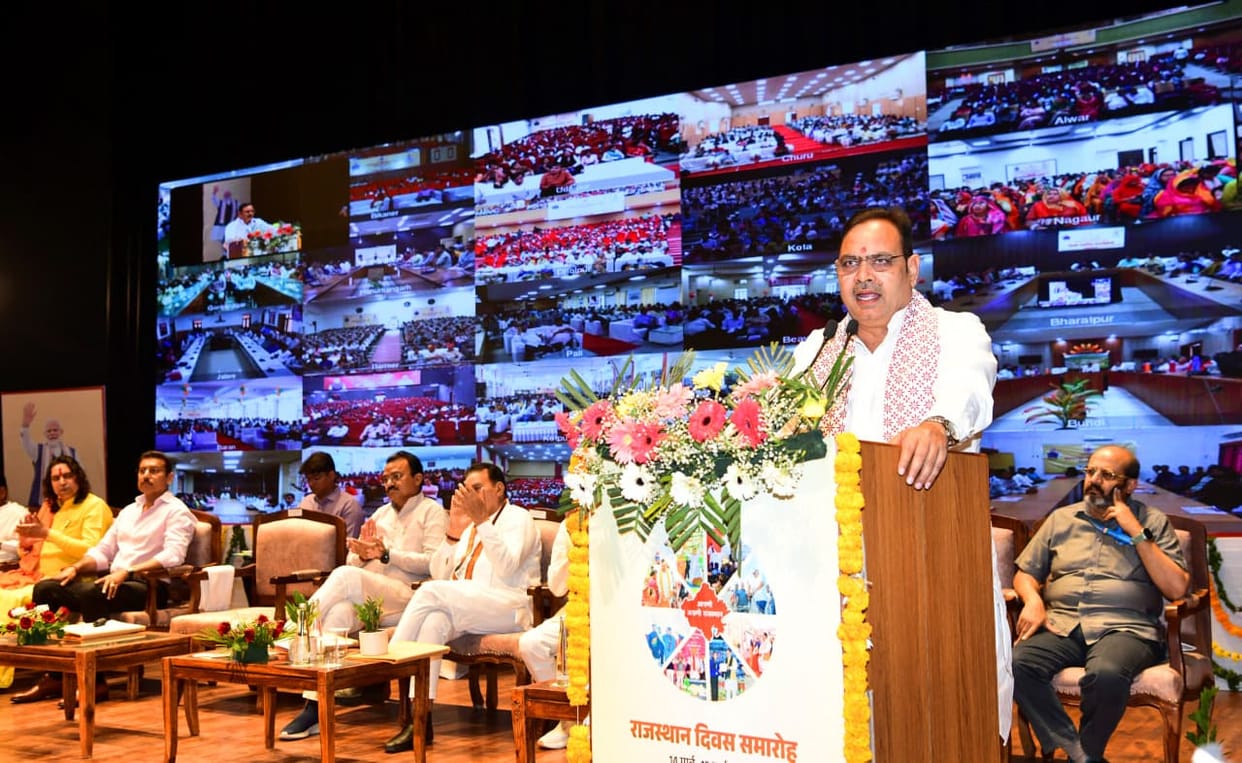 CM Bhajanlal Bats for ‘Viksit Rajasthan’, Targets Congress