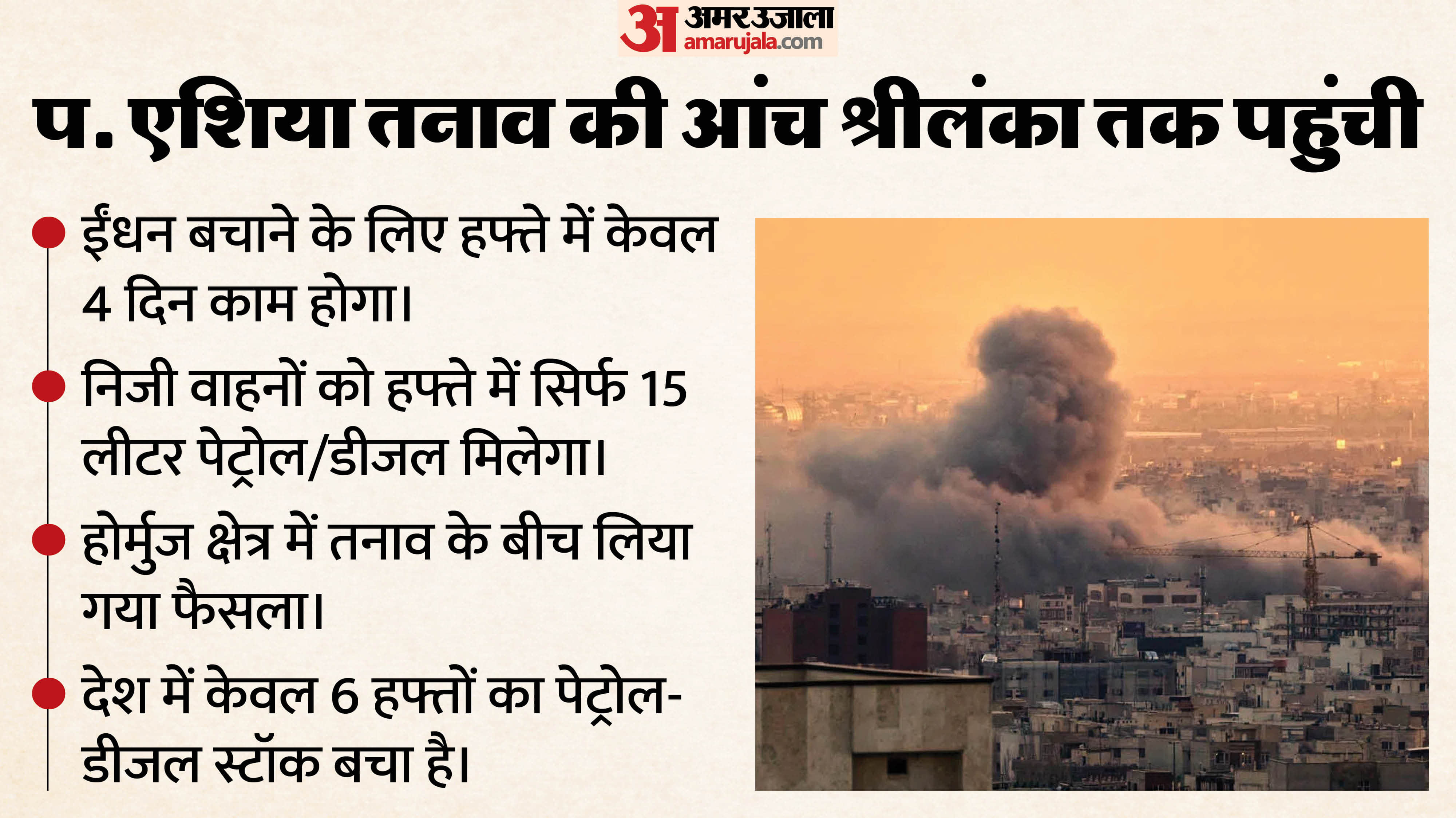 श्रीलंका में होगा हफ्ते में चार दिन काम