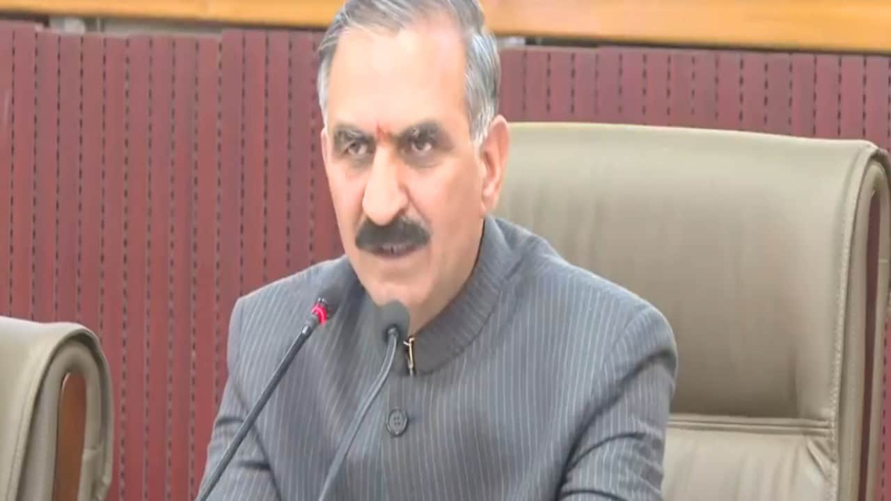 मुख्यमंत्री सुखविंद्र सिंह सुक्खू।