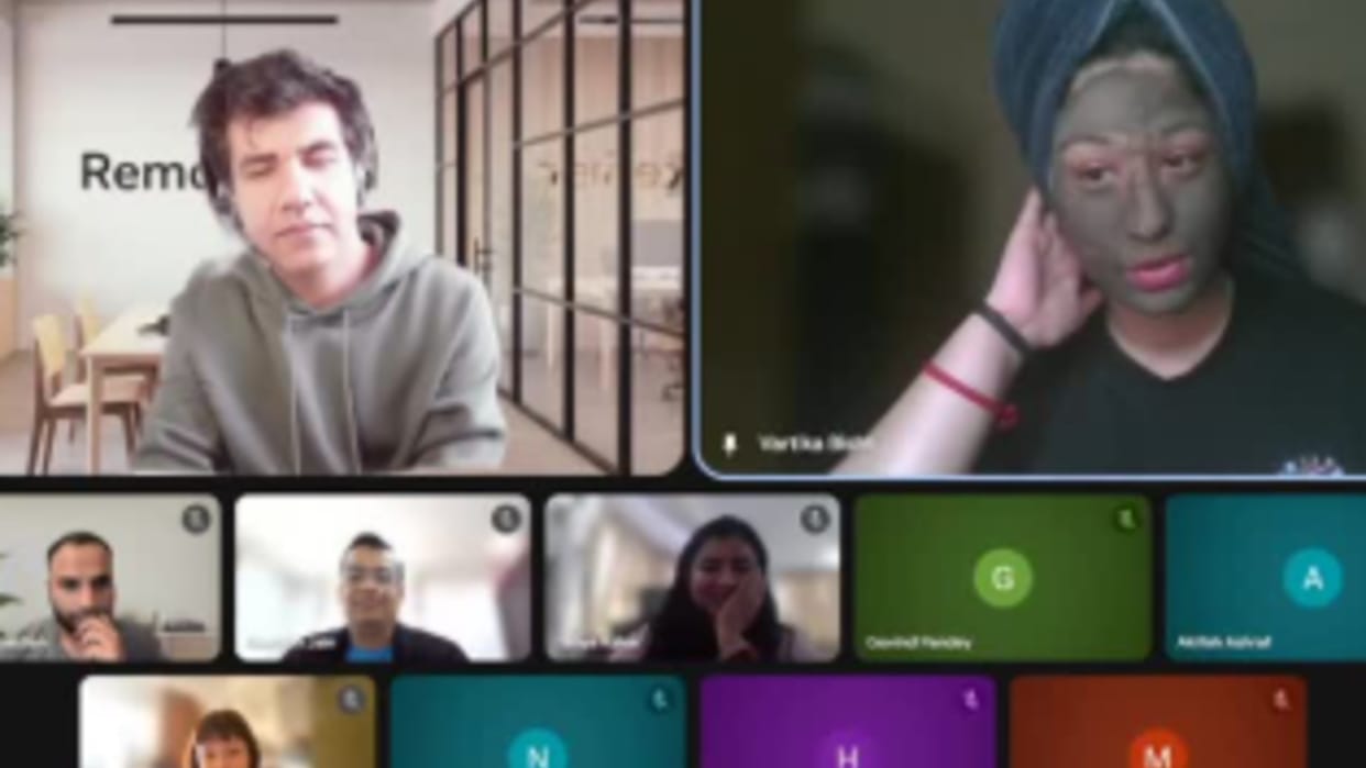 Video Of A Gen Z Employee Who Joined A Team Video Call With A Neem Face Mask Getting Viral