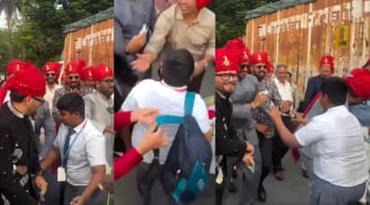 Boy returning home from school dances with wedding procession in uniform video goes viral