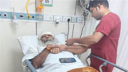 Acharya Pramod Krishnam suffered a head injury after slipping at his residence.