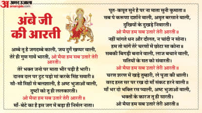 ambe tu hai jagdambe kali Arti know Chaitra Navratri 2026 mata rani ki Arti