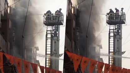 A massive fire has broken out in Delhi's Sadh Nagar.
