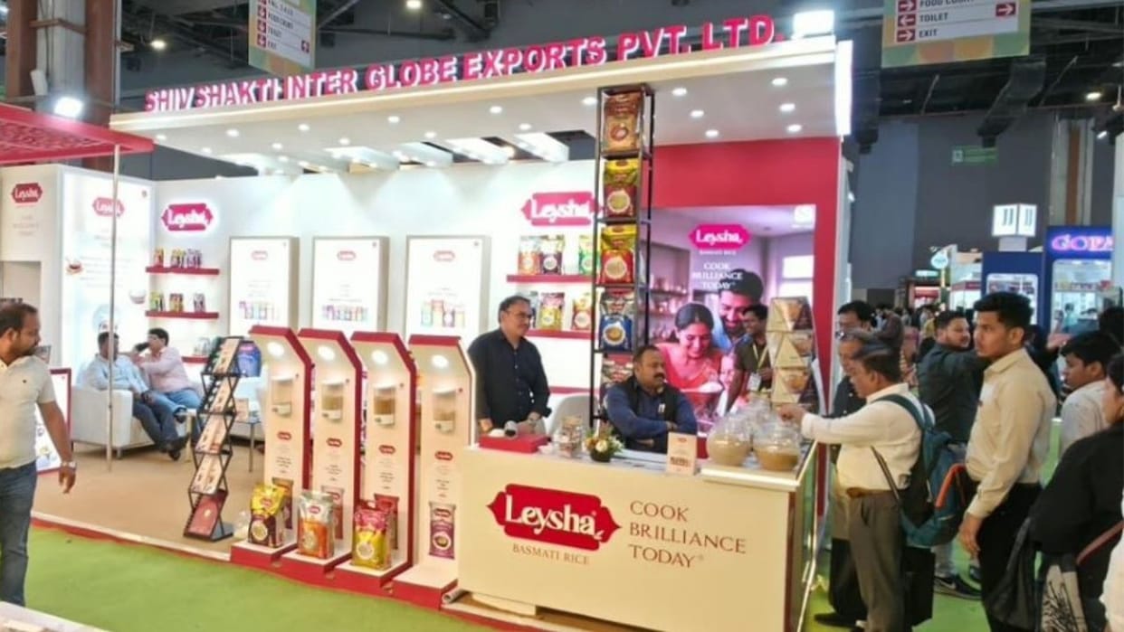 Laisha Basmati Shiv Shakti Inter Globe Aahar 2026 Premium Basmati Rice Pragati Maidan Exhibition The Arlis