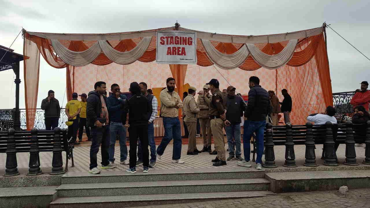 Mock drill earthquake in Dehradun bomb alert in Rishikesh landslide in Mussoorie rescue operation underway