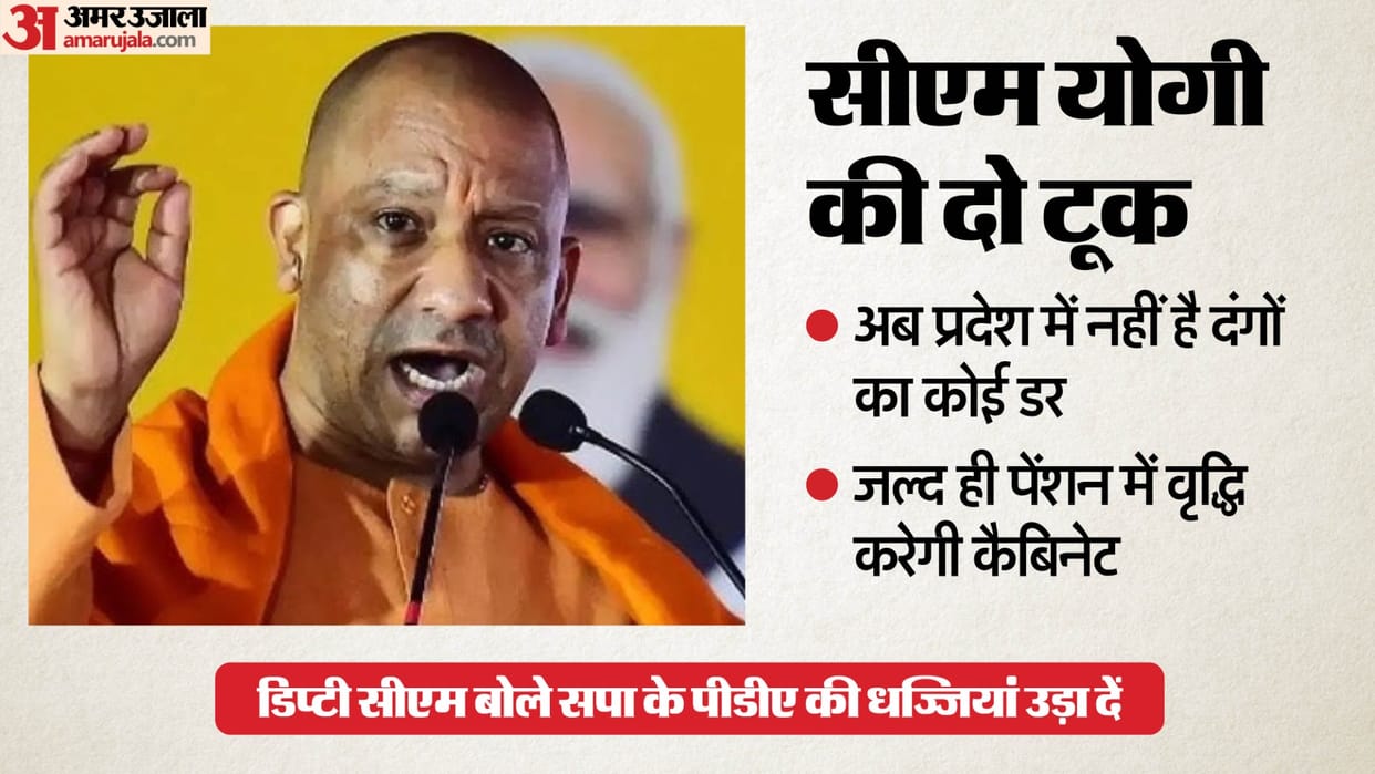 CM Yogi said: Now there is no place for fear in the state, nor is there any danger of riots. BJP President sa