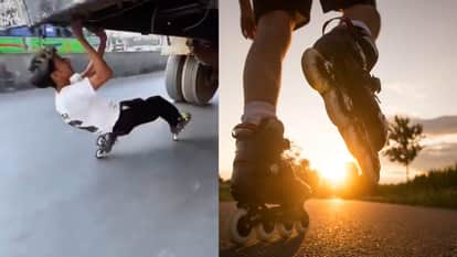 Boy skating under a moving bus for the sake of making reel dangerous stunt video goes viral