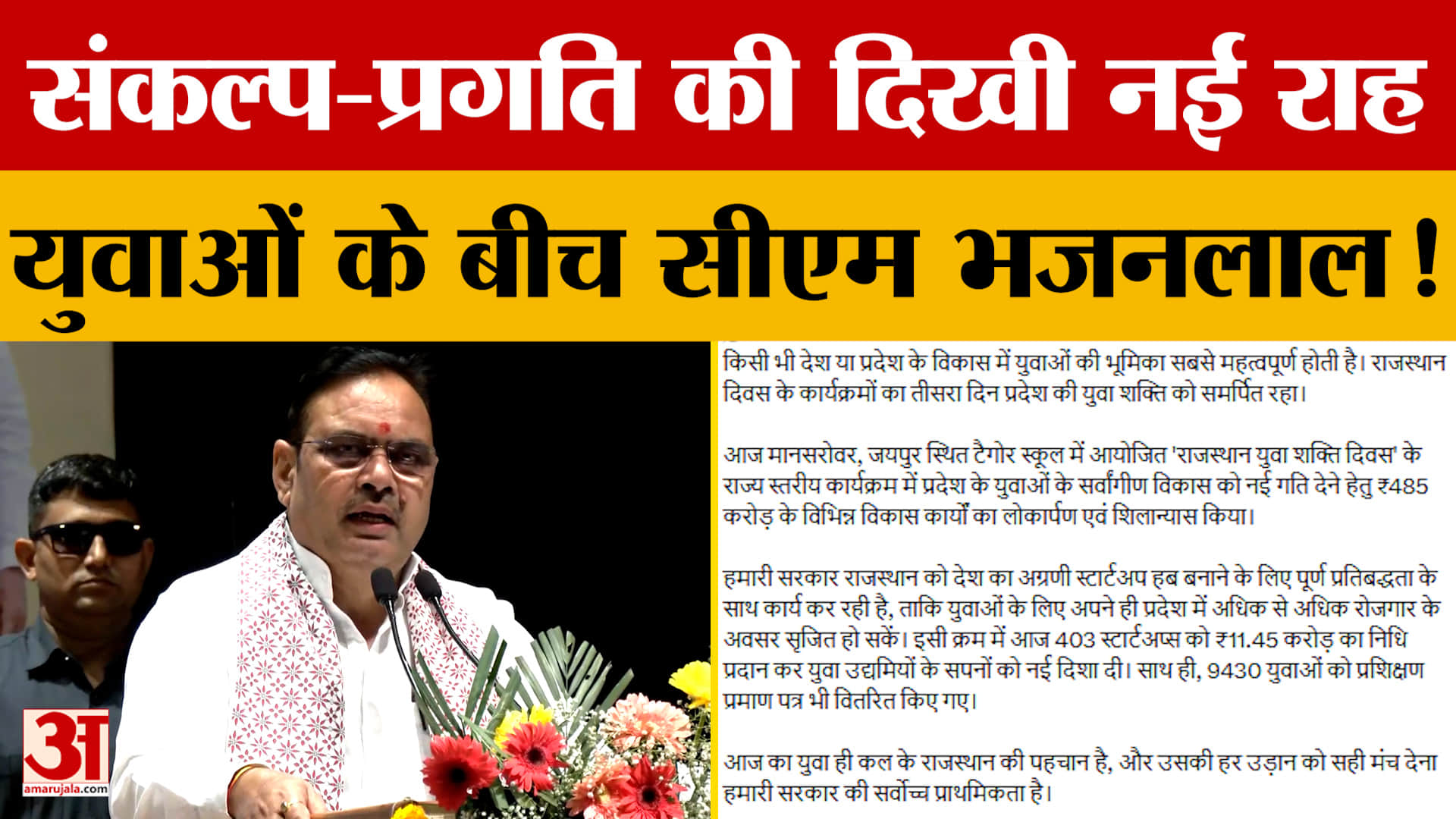 Youth Power Day: सीएम ने बताया युवाओं के लिए क्या है सरकार का रोडमैप? | CM Bhajanlal Sharma