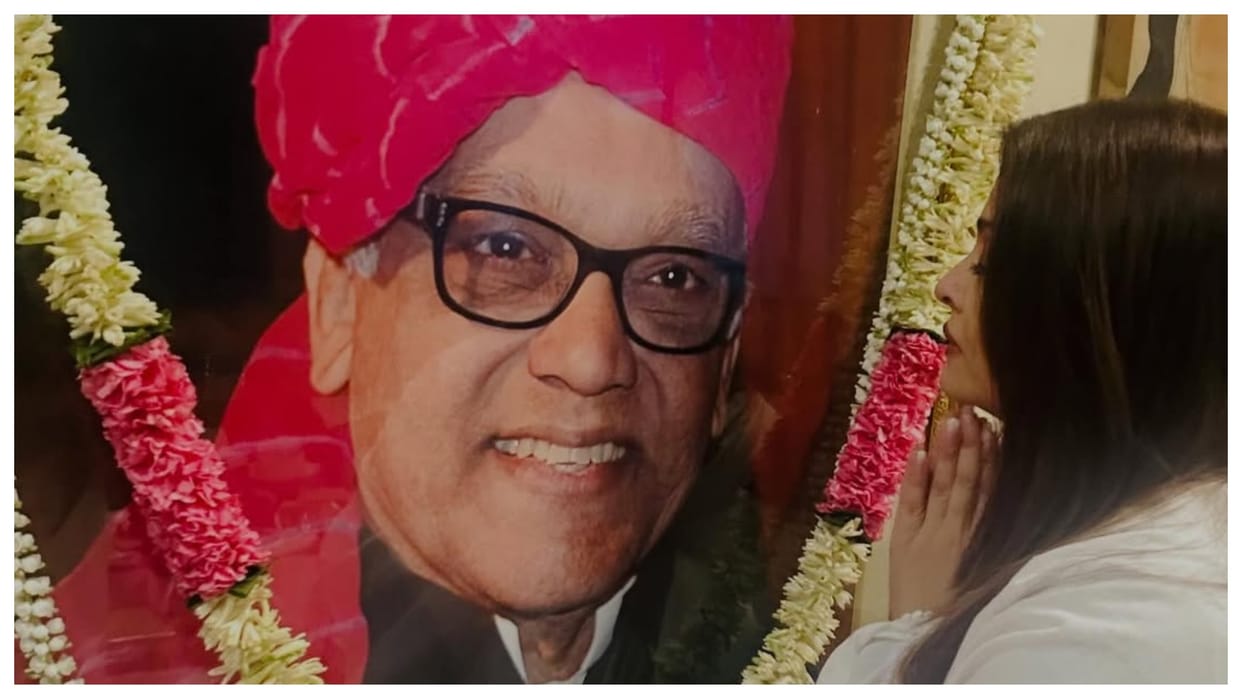 Aishwarya Rai pays tribute to father Krishnaraj Rai on his death anniversary
