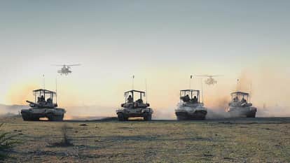 Jhansi: The army tested its firepower from ground to sky, concluding the 12-day military exercise