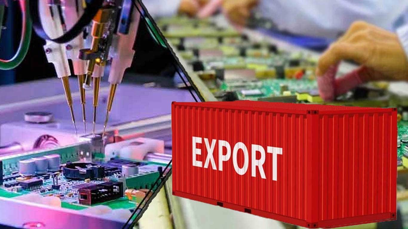 भारत ने इलेकट्रॉनिक एक्सपोर्ट में बनाया नया रिपोर्ट