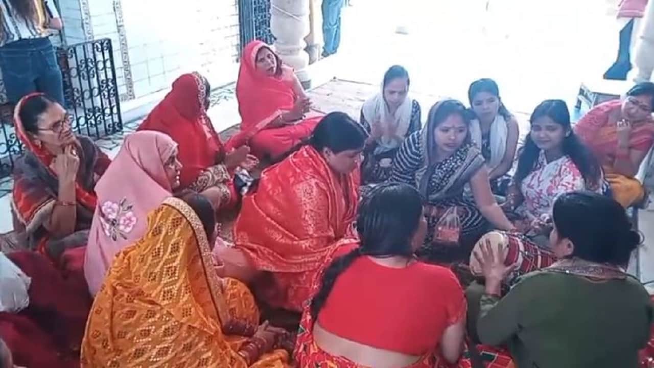 Long queues of devotees form at temples on the first day of Navratri in Bareilly