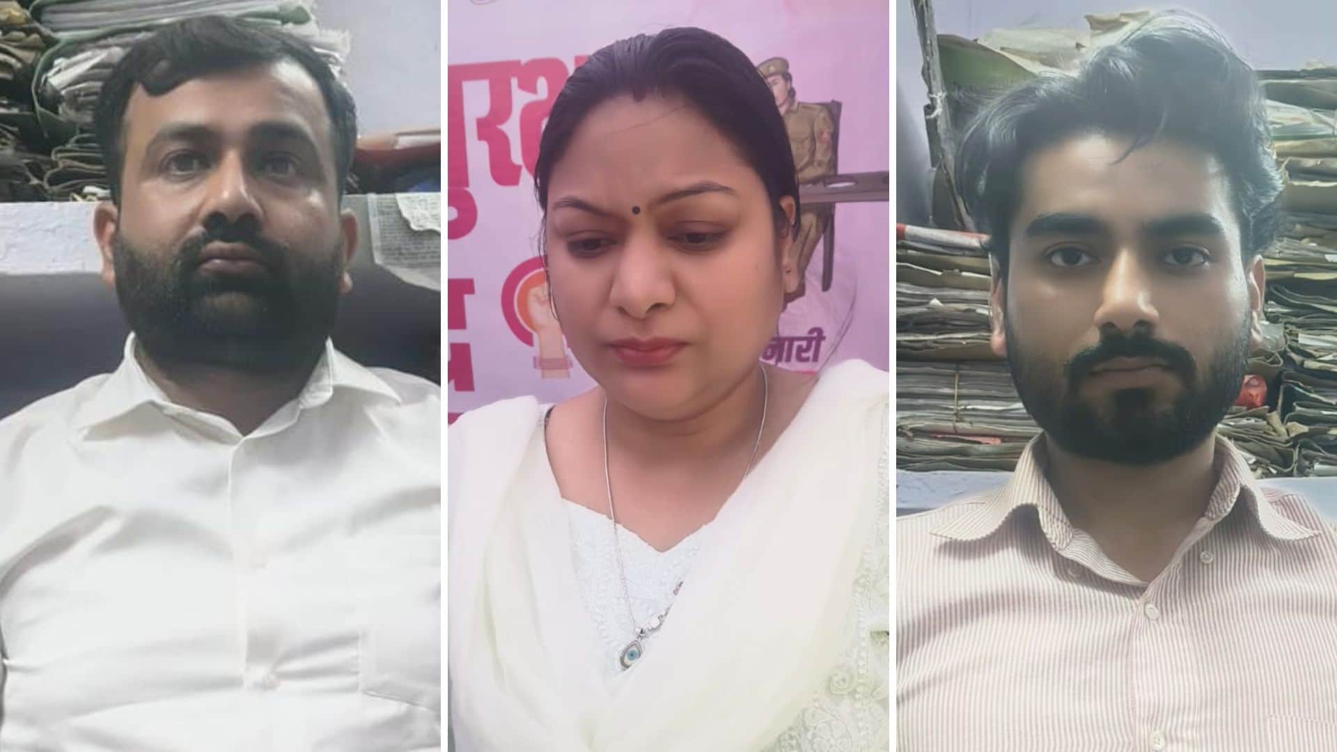 फिरोज अहमद, साक्षी सक्सेना और सौरभ गाबा।