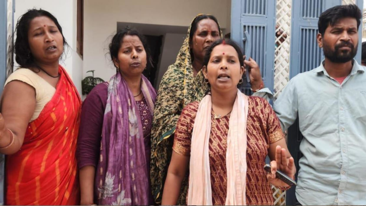 Despite police protection, panic prevails, with family members reluctant to meet outsiders.