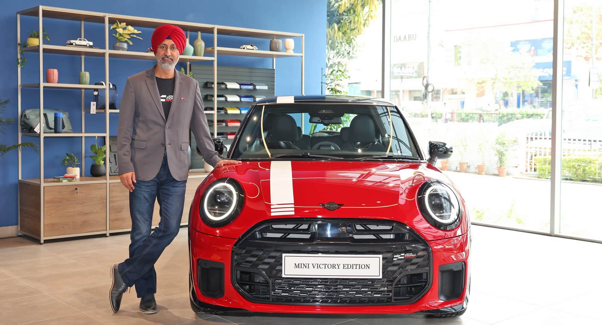 Hardeep Singh Brar, President and CEO, BMW Group India with MINI Cooper S Victory Edition
