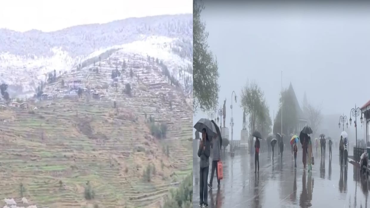Himachal Weather: Amidst orange Alert, Snowfall Hits Peaks Including Rohtang; Shimla Witnesses Heavy Rains, kn