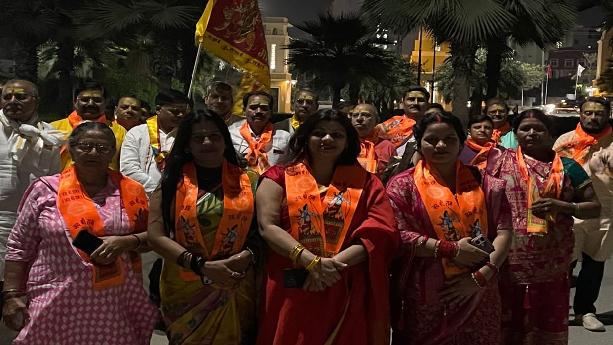 grand Sankirtan Yatra was organised in Lucknow under aegis of Sanatan Dharma Manch
