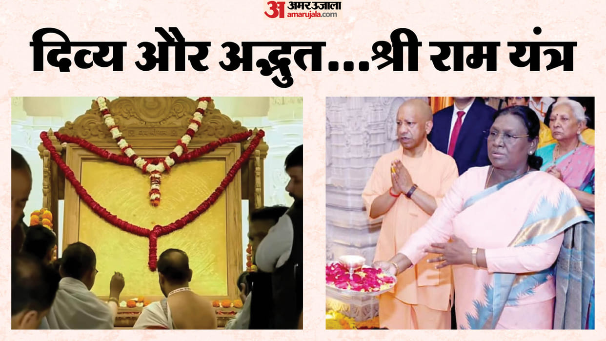 Ayodhya: President Droupadi Murmu Performs Aarti of Ram Lalla; 'Shri Ram Yantra' Installed — See Photos