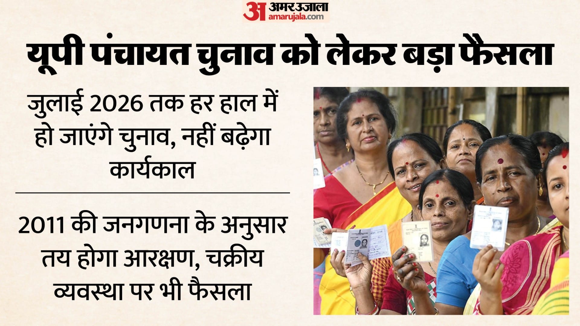 यूपी पंचायत चुनाव को लेकर फैसला।