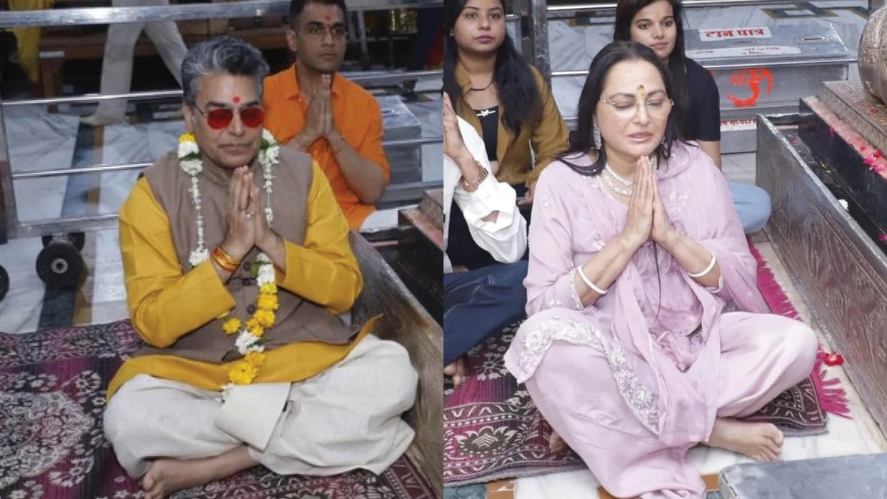 Film actor Ashutosh Rana and actress Jayaprada visited Baba Mahakal.