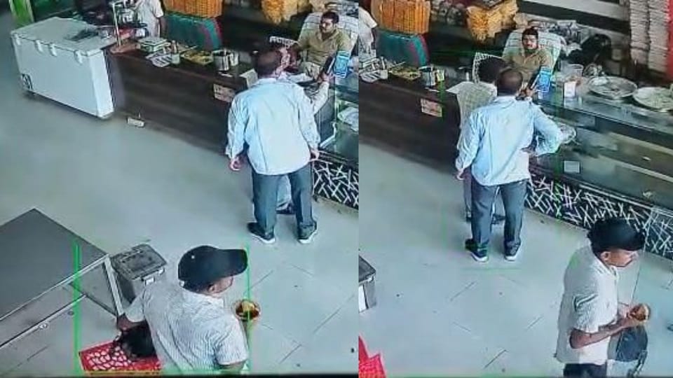 Bag Stolen from Restaurant in Agra Video Viral