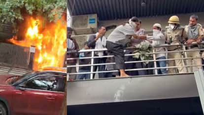 Four women safely rescued from building fire in Gurugram