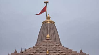 Ram Temple Flag Replaced for First Time Army Personnel Hoist New Flag on Morning of Hindu New Year