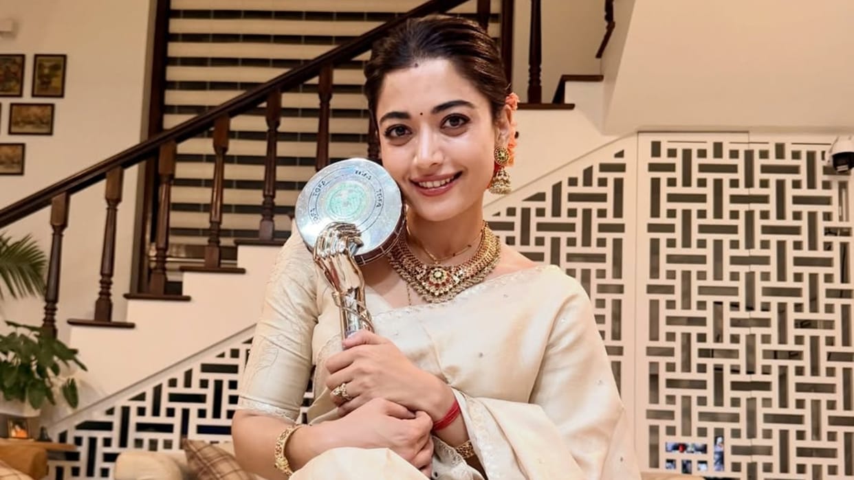 Rashmika mandanna shared her happiness of getting gaddar state telangana award on social media