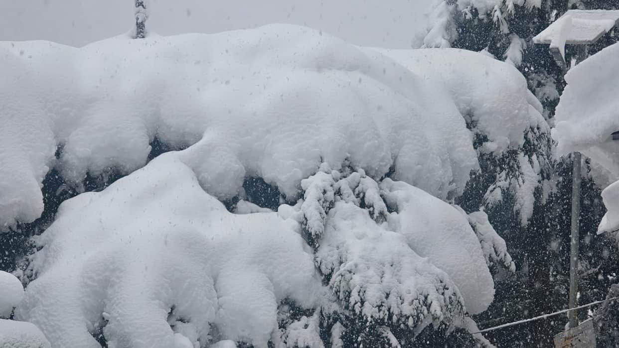 Snowfall has brought a change in the weather; temperatures have dropped