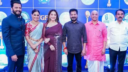 Kamal Haasan Nagarjuna Rashmika Mandanna Madhuri Dixit Attend The Telangana Gaddar Film Awards