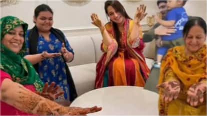 Eid al-Fitr 2026: Shoaib Ibrahim preparing for festival Dipika Kakar Apply Eid Mehendi On Hands